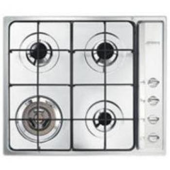 Placa de Gas Smeg SR64S 4 Fuegos Inoxidable 59 cm