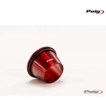 Terminal de Escape Puig 7358R Rojo - Anillo Final para Tubo de Escape - Unisex
