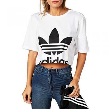 adidas T-Shirt Top Back Cutout tee White Donna ED4774