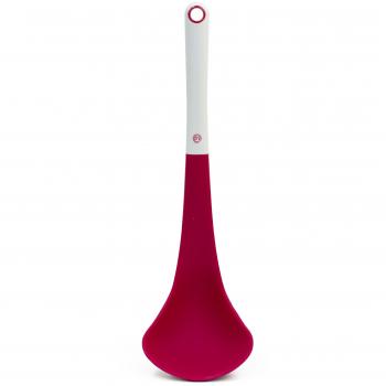 MasterChef Junior Cucharón, Plástico y Silicona, Rojo, 30.5x9.3x7 cm