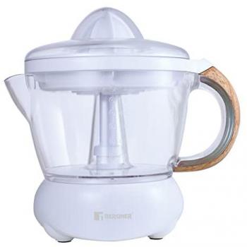 Exprimidor Bergner BG-50031-WH, 40 W, 1.2 L, 2 conos, función reversa, regulador de pulpa, color blanco