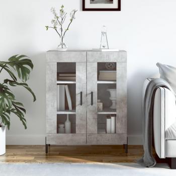 Aparador de madera de ingeniería 69,5x34x90 cm Mueble de Almacenaje de Salón, Buffet para salón, Armario Auxiliar, Armario de Almacenamiento gris hormigón