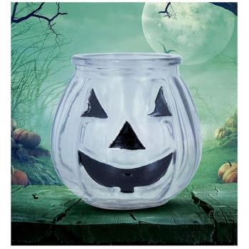 Calabaza de Cristal Transparente para vela