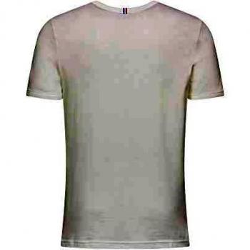 Le Coq Sportif ESS tee SS Col V N°2 M Camiseta, Hombre, New Optical White, 2XL