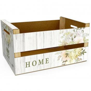 Caja de Almacenaje Confortime Home Brillo Flores (36 x 26,5 x 17 cm)