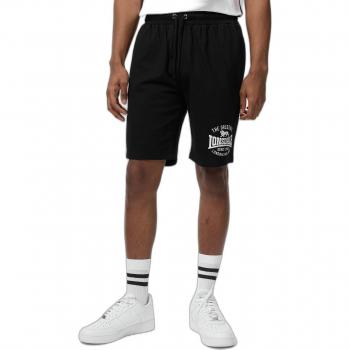 Bermuda Lonsdale Traprain - Negro/Blanco, 60% algodón, 40% poliéster, corte cómodo para hombre
