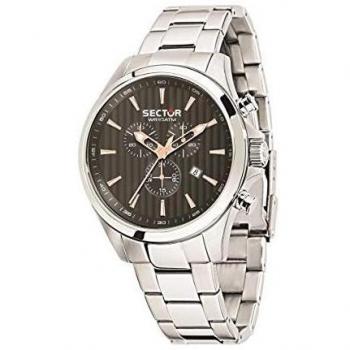 Sector No Limits Men's Watch, 180 Collection, Quartz Movement, Analogue, with Chronograph, Equipped with a Stainless Steel Bracelet - R3273975008