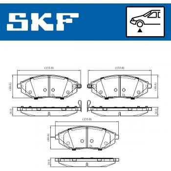 Pastillas de freno SKF VKBP 80305 A