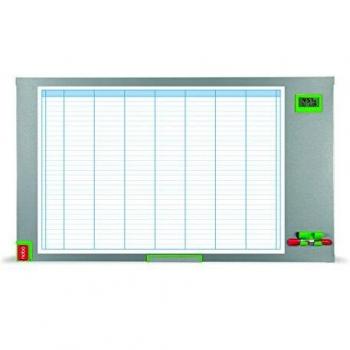 Nobo 1902236 Planning Magnético Performance Plus Semanal, Gris/Blanco