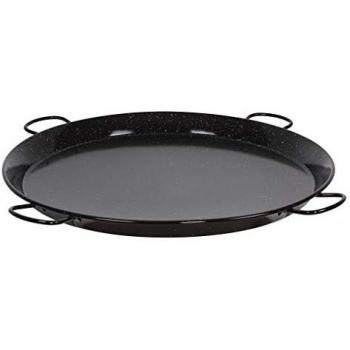 Paellera de Acero Esmaltada Ø90cm con 4 Asas - Utensilio de Cocina Tradicional de Alta Calidad