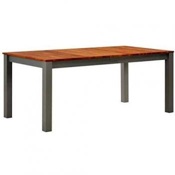 vidaXL Madera Roble Maciza Mesa de Comedor Salón Cocina Sala de Estar Almuerzo Mobiliario Muebles Casa Hogar Jardín Bricolaje 180x90x74 cm