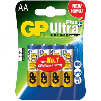 GP Ultra Plus Alkaline AA card of 4