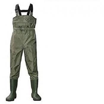 Vadeador Verde Zunzun - Equipo de pesca, Waders de poliéster con bota, color verde militar, talla 45