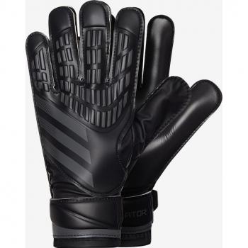 Guantes de fútbol Adidas Predator Training negros para porteros, con tecnología de agarre en la palma, diseño ergonómico, ajuste elástico en la muñeca y material transpirable