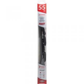 Escobilla Limpiaparabrisas Individual Fast 55 cm - 22, Compatible con Escobillas Tradicionales y Curvas, Alta Aderencia y Resistencia
