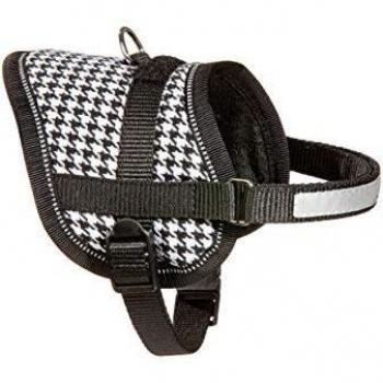 Arnés Ibañez para Perros Pequeños, Diseño Moderno y Confortable con Cinta Reflectante y Anilla Superior, Jaspeado XS-S