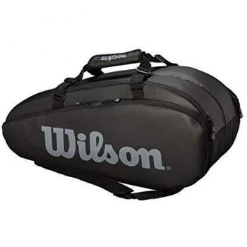 Wilson Tour 2 Comp Large Bolsa de tenis, para hasta 9 raquetas, unisex, negro