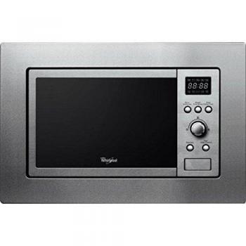 Microondas Integrable Whirlpool AMW 140 IX, Acero Inoxidable, 20L, 800W con Grill de 1000W y Control Giratorio Digital