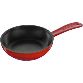 STAUB - Sartén de hierro colado esmaltado, apta para inducción y fácil de limpiar