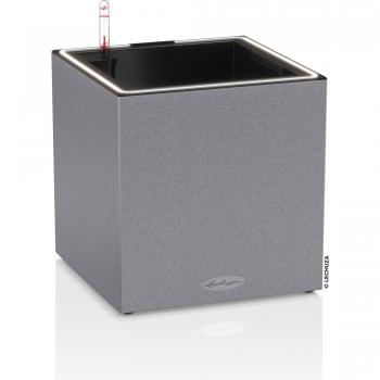 Maceta Autorriego Lechuza Gris 30 x 30 cm con LED