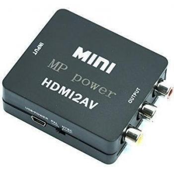 MP power @ HDMI a AV Adaptador HDMI-to-AV Rca Analogica video Conversor - NTSC / PAL