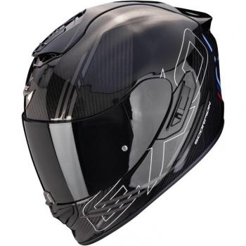 Casco Scorpion EXO 1400 EVO 2 Carbon Air Reika Negro-Plata-Azul