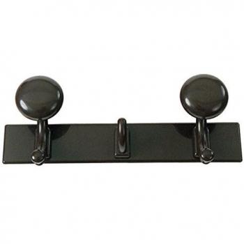 Perchero de pared Ball 3 ganchos negro