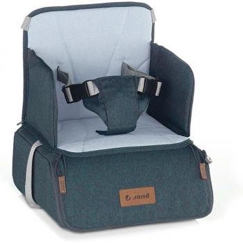 Bolso trona de viaje Jané Travel Booster Seat - Trona elevador portátil, diseño compacto y ligero, fácil de transportar, incluye correas de sujeción ajustables, compatible con la mayoría de sillas