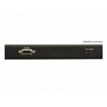 ATEN CE820-ATA-G Extensor KVM Emisor y Receptor, color negro, permite la extensión de señales de teclado, video y mouse a través de un solo cable CAT5e/6 hasta 150 metros, compatible con resol