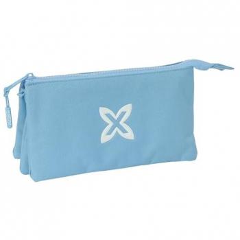 Portatodo Triple Munich Básico Azul 22x12x3 cm - Estuche Infantil, Cómodo y Versátil, Calidad y Resistencia