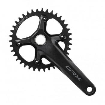 Bielas Shimano GRX RX610 con Platos de 38D para 12 Velocidades - Longitud 175mm - Color Plateado