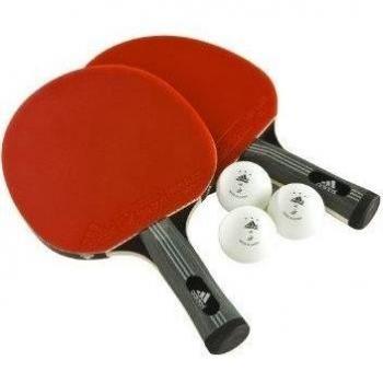 Adidas Comp Table - Set de ping pong, color rojo