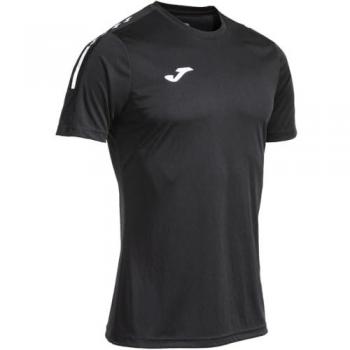Camiseta de Fútbol Joma Eco Essential Manga Corta para Hombre y Niño Negra