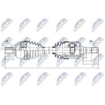 Árbol de transmisión NTY NPW-VV-036 con características de alta resistencia y durabilidad
