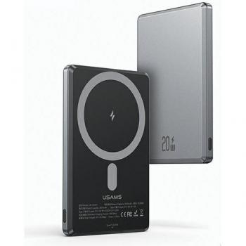 Powerbank Usams MagSafe 5000 mAh 20 W Carga Rápida Gris