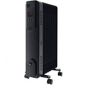 Radiador de aceite digital color negro con programador mediante wifi serie HOTI ORD de PURLINE