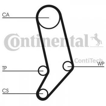 Kit de correa de distribución Contitech CT939K4 - Juego completo para motor con componentes de alta calidad