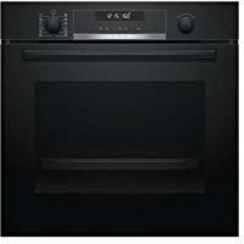 Bosch Serie 6 HBG5780B0 - Horno Pirolítico Multifunción de Cristal Negro, 71L con Display LCD