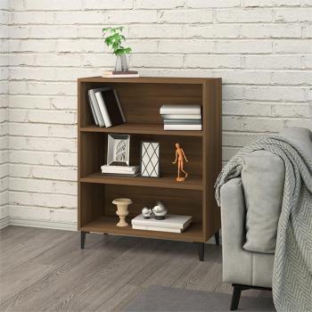 Aparador de madera contrachapada marrón roble 69,5x32,5x90 cm - Mueble de Almacenaje de Salón, Buffet para salón Moderno, Armario Auxiliar, Armario de Al