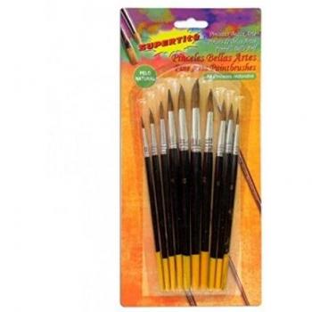 Supertite 3124 10 Pinceles Art Plana 35 x 45 x 32 cm, Multicolor