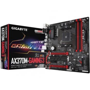 Gigabyte GA-AX370M-Gaming 3 - Placa de Base, Color Negro