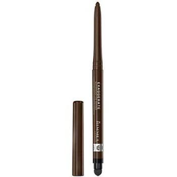 Rimmel London Exaggerate Automatic Eyeliner Waterproof - Delineador de Ojos Retráctil, Tono 212- Marrón