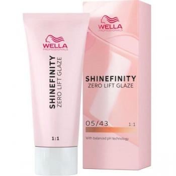 Wella Professionals - Zero Lift Glaze Tinte temporal 60 ml Marrón female, Shinefinity Zero Lift Glaze 05/43 Hot Chili