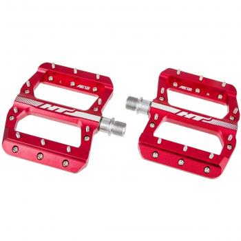 HT AE12 - Pedales Planos BMX para niños, Unisex, Color Rojo