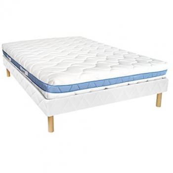 Conjunto Somier + Colchón de Espuma Viscoelástica AIRMEMORY de DREAMEA - 160 x 200 cm - Grosor 20 cm - Firmeza Alta