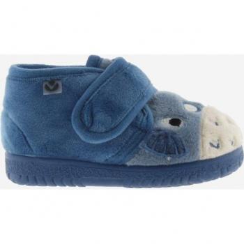 Zapatillas de casa de pelo animalitos para bebés con cierre adherente y suela al tono