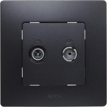 Legrand Niloé Toma TV-R/Sat Monoblock Intermedia Color Negro 396496