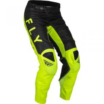 Pantalones de motocross FLY Racing Kinetic Kore - Negro Amarillo Talla 30
