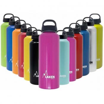 Laken Classic Botella de Agua Cantimplora de Aluminio con Tapón de Rosca y Boca Ancha 750ml Violeta
