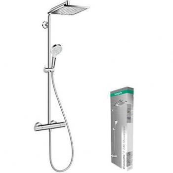 hansgrohe 27271000 Crometta E 240 sistema de ducha, 2 tipos de chorro, cromo